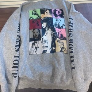 Taylor Swift Grey Quarter Zip - Large